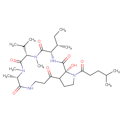 Cyclo[N-methyl-L-alanyl-β-alanyl-(2R)-2-hydroxy-4-methylpentanoyl-L-prolyl-L-isoleucyl-N-methyl-L-valyl]