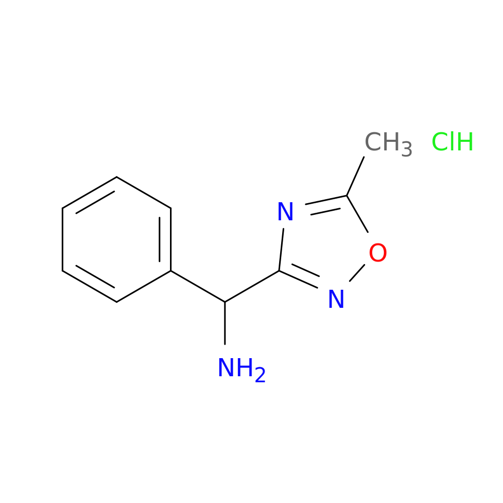 (5-methyl-1,2,4-oxadiazol-3-yl)(phenyl)methanamine hydrochloride