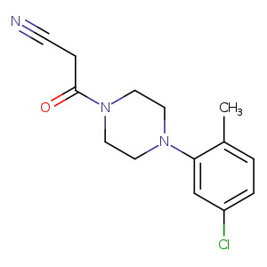 3-[4-(5-chloro-2-methylphenyl)piperazin-1-yl]-3-oxopropanenitrile