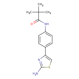 N-[4-(2-amino-1,3-thiazol-4-yl)phenyl]-2,2-dimethylpropanamide