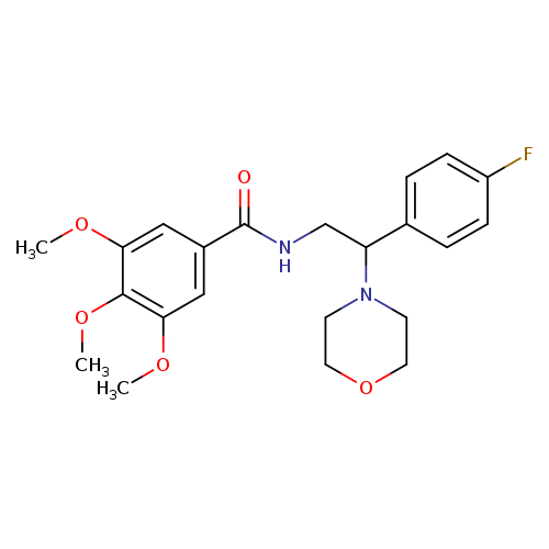 N-[2-(4-fluorophenyl)-2-(morpholin-4-yl)ethyl]-3,4,5-trimethoxybenzamide