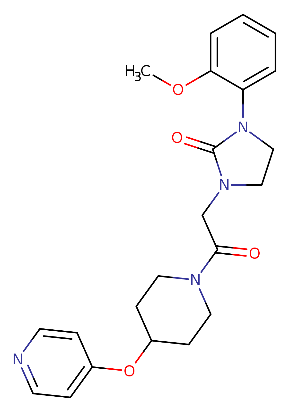 1-(2-methoxyphenyl)-3-{2-oxo-2-[4-(pyridin-4-yloxy)piperidin-1-yl]ethyl}imidazolidin-2-one