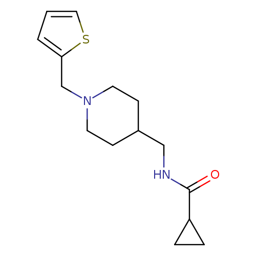 N-({1-[(thiophen-2-yl)methyl]piperidin-4-yl}methyl)cyclopropanecarboxamide
