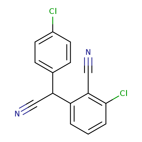 2-Chloro-6-((4-chlorophenyl)(cyano)methyl)benzonitrile