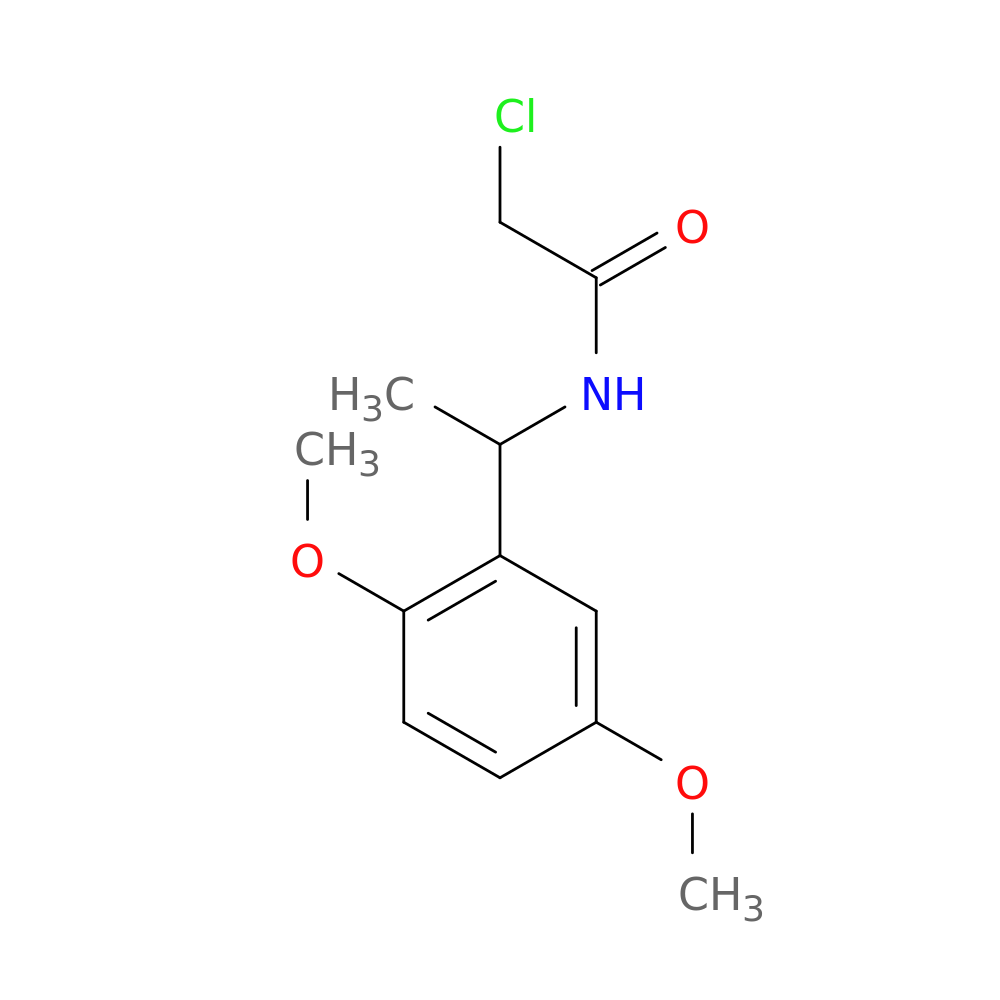 2-chloro-N-[1-(2,5-dimethoxyphenyl)ethyl]acetamide
