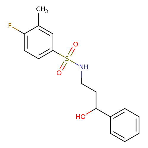 4-fluoro-N-(3-hydroxy-3-phenylpropyl)-3-methylbenzene-1-sulfonamide