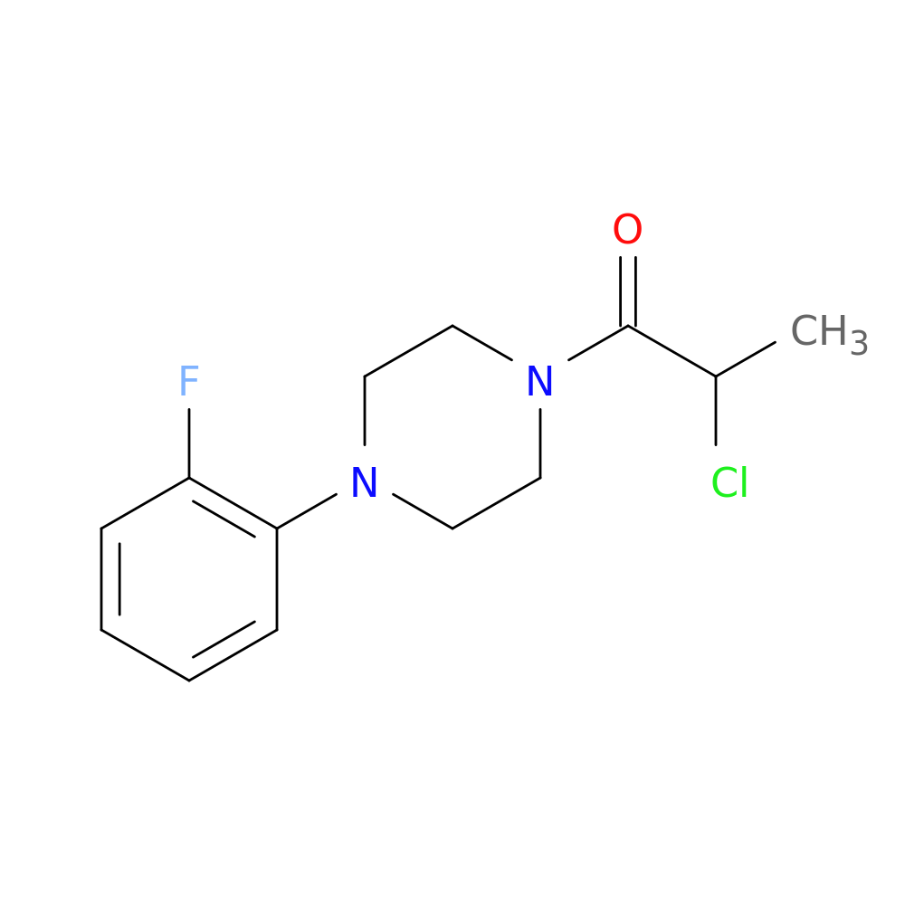 1-Propanone, 2-chloro-1-[4-(2-fluorophenyl)-1-piperazinyl]-