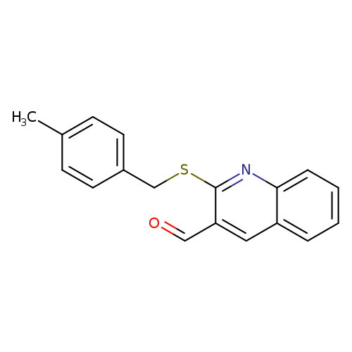 2-{[(4-methylphenyl)methyl]sulfanyl}quinoline-3-carbaldehyde