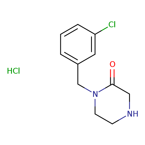 1-[(3-chlorophenyl)methyl]piperazin-2-one hydrochloride