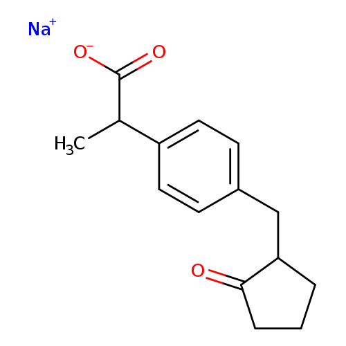 Sodium 2-(4-((2-oxocyclopentyl)methyl)phenyl)propanoate
