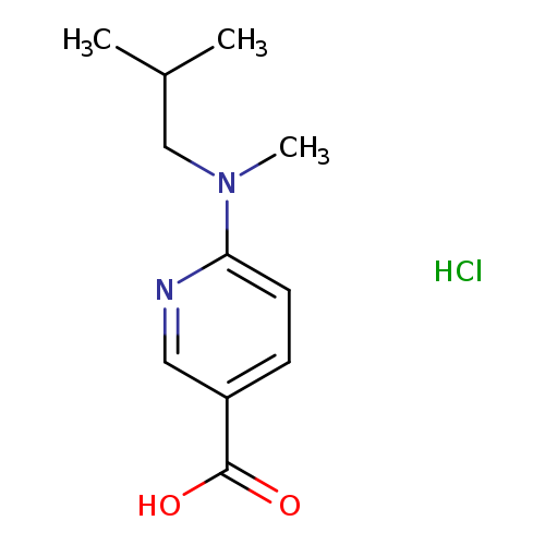 6-[methyl(2-methylpropyl)amino]pyridine-3-carboxylic acid hydrochloride