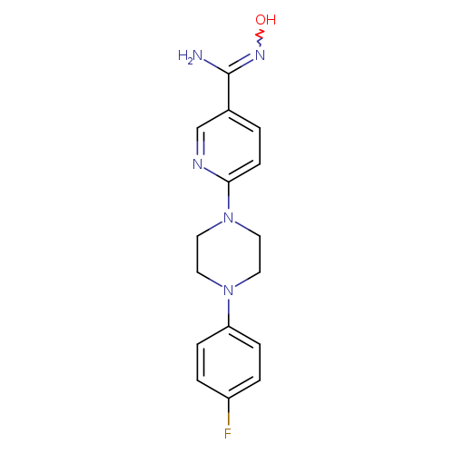 6-[4-(4-fluorophenyl)piperazin-1-yl]-N'-hydroxypyridine-3-carboximidamide