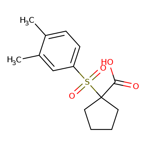1-((3,4-Dimethylphenyl)sulfonyl)cyclopentanecarboxylic acid