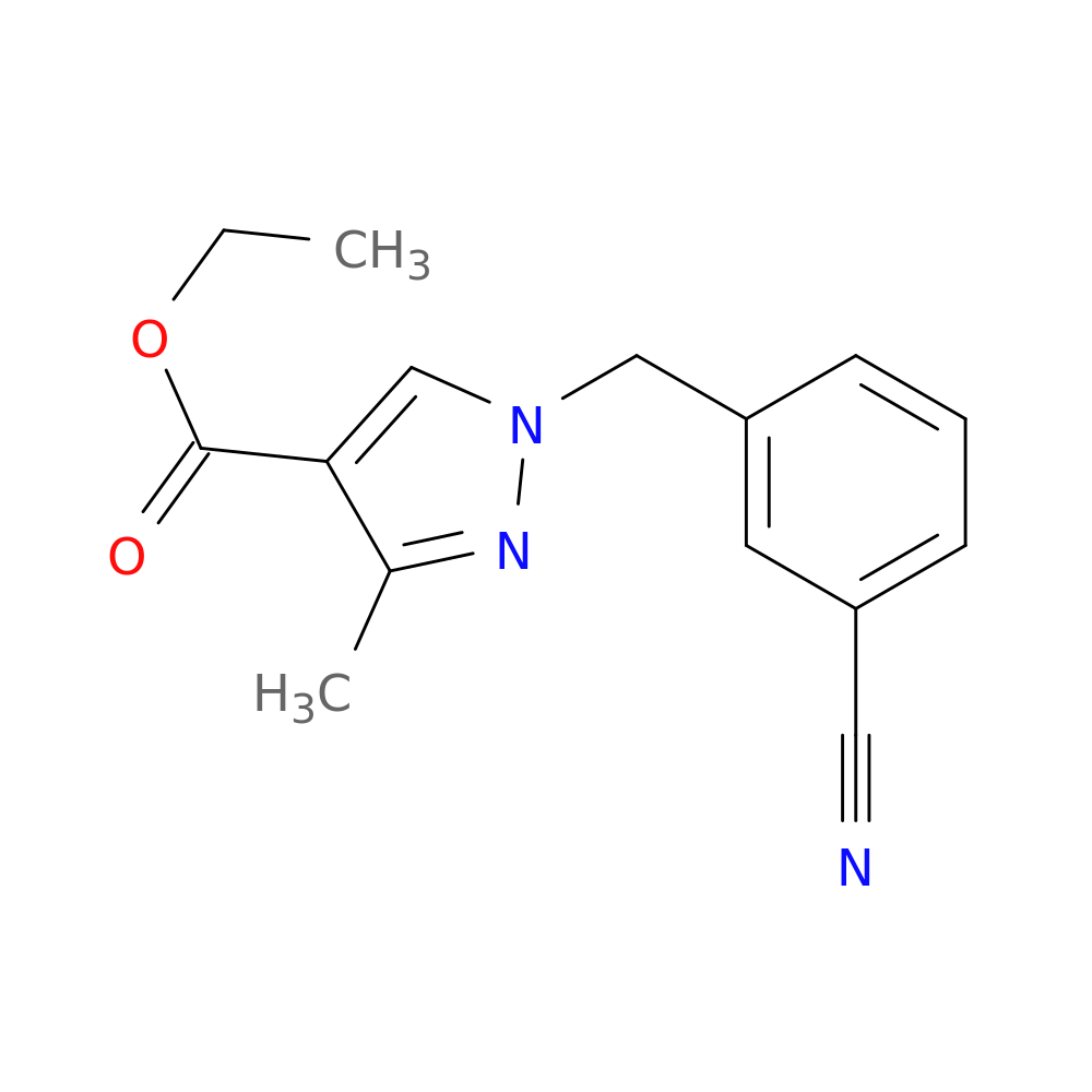 Ethyl 1-(3-cyanobenzyl)-3-methyl-1H-pyrazole-4-carboxylate