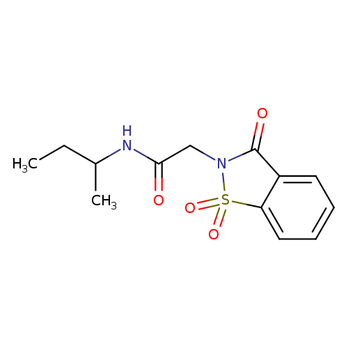 N-(butan-2-yl)-2-(1,1,3-trioxo-2,3-dihydro-1lambda6,2-benzothiazol-2-yl)acetamide