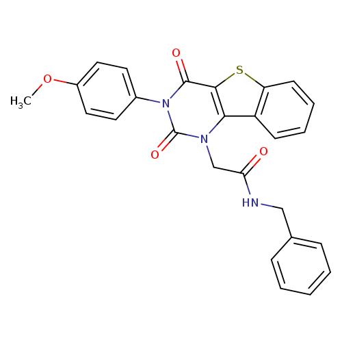 N-benzyl-2-[5-(4-methoxyphenyl)-4,6-dioxo-8-thia-3,5-diazatricyclo[7.4.0.0^{2,7}]trideca-1(9),2(7),10,12-tetraen-3-yl]acetamide