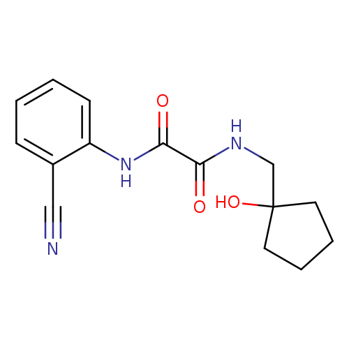 N'-(2-cyanophenyl)-N-[(1-hydroxycyclopentyl)methyl]ethanediamide