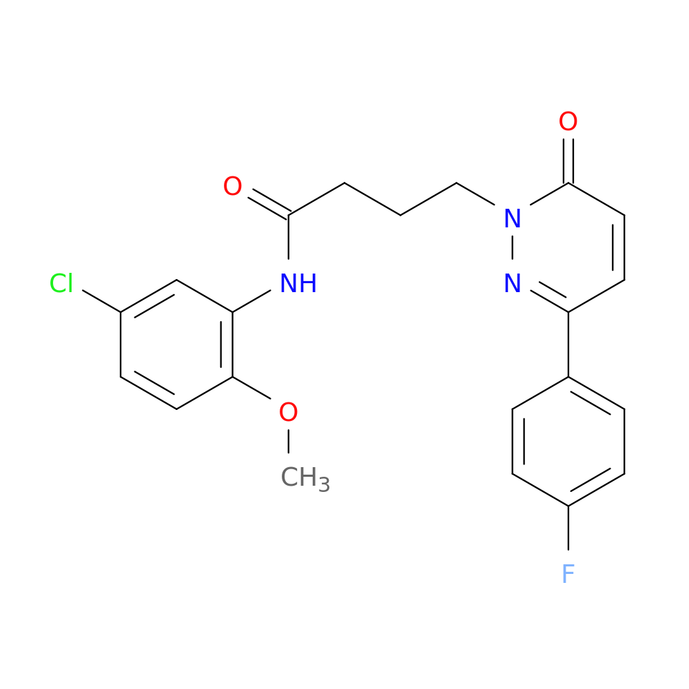 N-(5-chloro-2-methoxyphenyl)-4-[3-(4-fluorophenyl)-6-oxo-1,6-dihydropyridazin-1-yl]butanamide