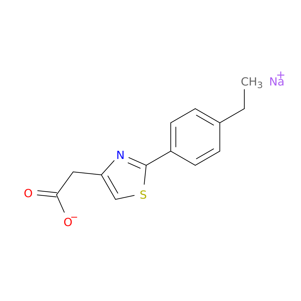 Sodium 2-(2-(4-ethylphenyl)thiazol-4-yl)acetate