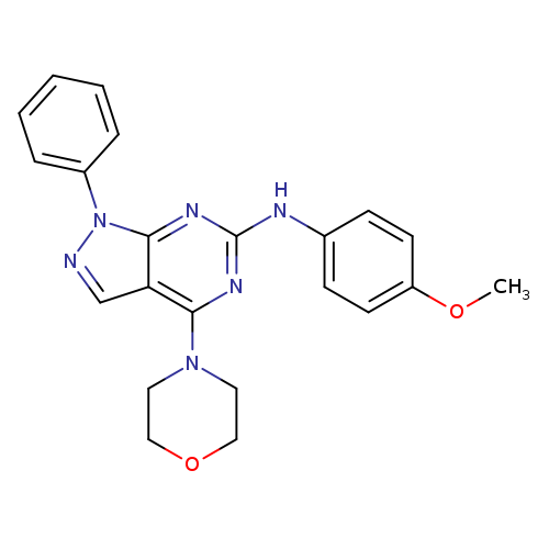 N-(4-methoxyphenyl)-4-(morpholin-4-yl)-1-phenyl-1H-pyrazolo[3,4-d]pyrimidin-6-amine