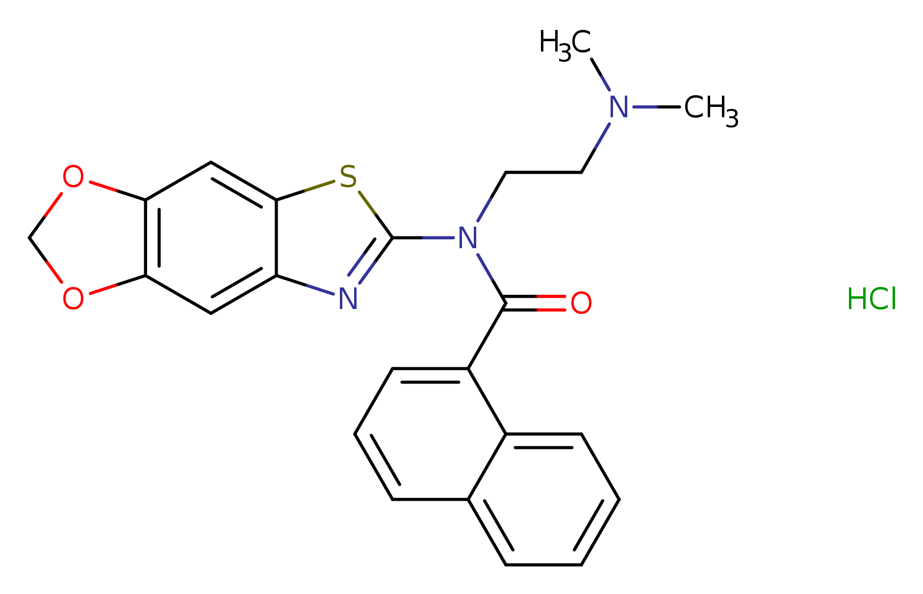 N-[2-(dimethylamino)ethyl]-N-{4,6-dioxa-10-thia-12-azatricyclo[7.3.0.0^{3,7}]dodeca-1(9),2,7,11-tetraen-11-yl}naphthalene-1-carboxamide hydrochloride