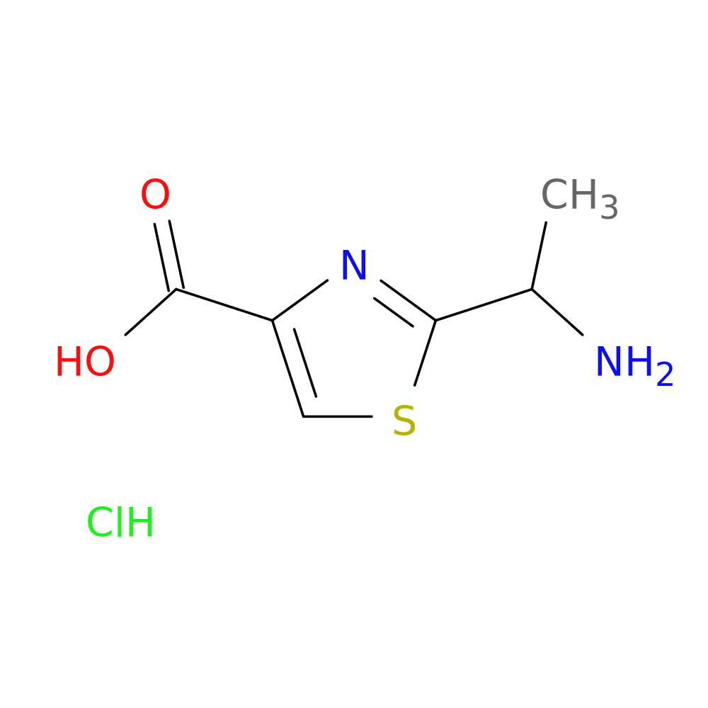 2-(1-Aminoethyl)-1,3-thiazole-4-carboxylic acid hydrochloride