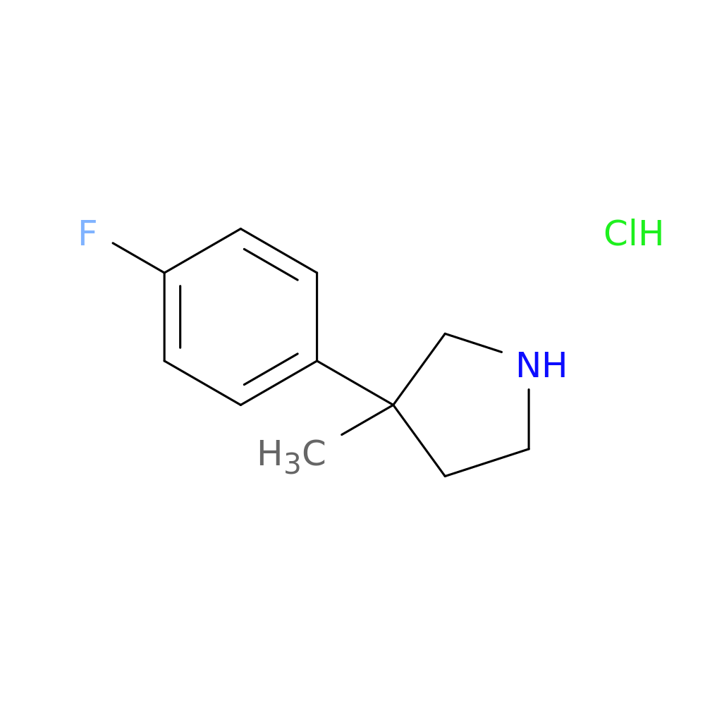 3-(4-fluorophenyl)-3-methylpyrrolidine hydrochloride