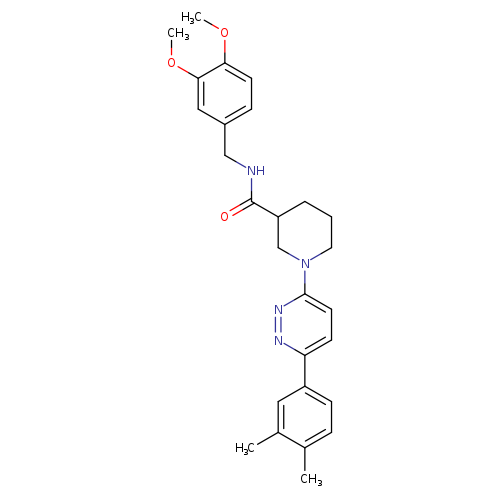 N-[(3,4-dimethoxyphenyl)methyl]-1-[6-(3,4-dimethylphenyl)pyridazin-3-yl]piperidine-3-carboxamide