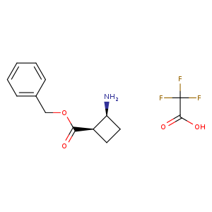 benzyl cis-2-aminocyclobutane-1-carboxylate; trifluoroacetic acid