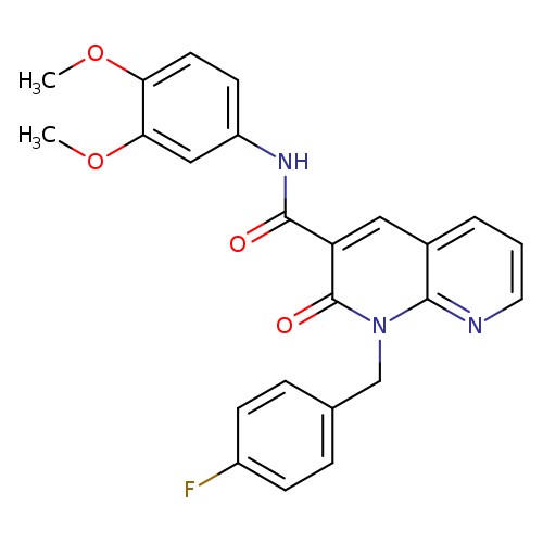N-(3,4-dimethoxyphenyl)-1-[(4-fluorophenyl)methyl]-2-oxo-1,2-dihydro-1,8-naphthyridine-3-carboxamide