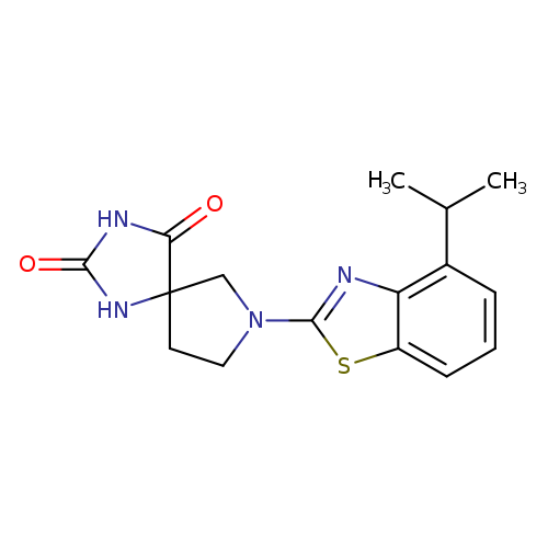 7-[4-(propan-2-yl)-1,3-benzothiazol-2-yl]-1,3,7-triazaspiro[4.4]nonane-2,4-dione