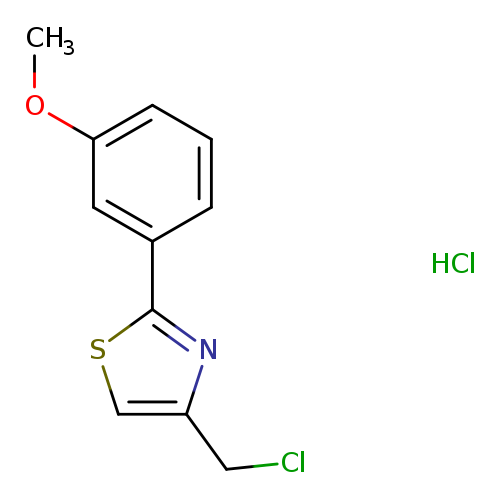 4-(chloromethyl)-2-(3-methoxyphenyl)-1,3-thiazole hydrochloride