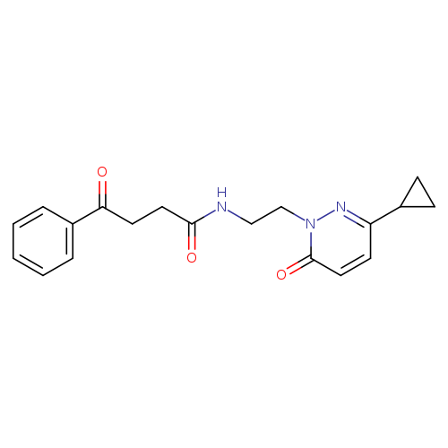 N-[2-(3-cyclopropyl-6-oxo-1,6-dihydropyridazin-1-yl)ethyl]-4-oxo-4-phenylbutanamide