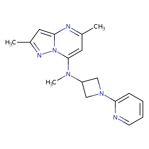 N-{2,5-dimethylpyrazolo[1,5-a]pyrimidin-7-yl}-N-methyl-1-(pyridin-2-yl)azetidin-3-amine