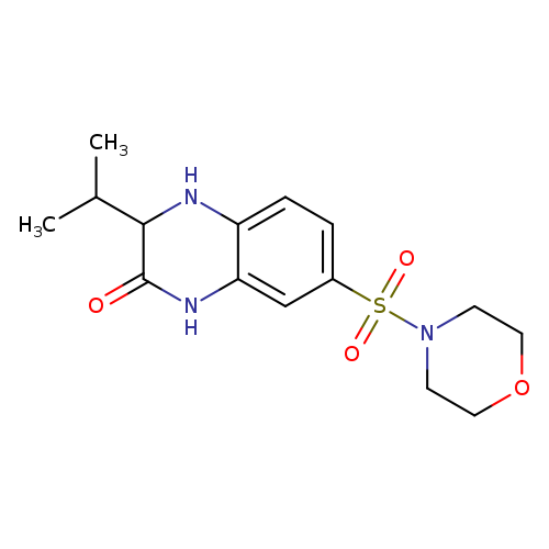3-Isopropyl-7-(morpholinosulfonyl)-3,4-dihydroquinoxalin-2(1H)-one