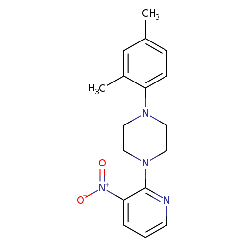 1-(2,4-dimethylphenyl)-4-(3-nitropyridin-2-yl)piperazine