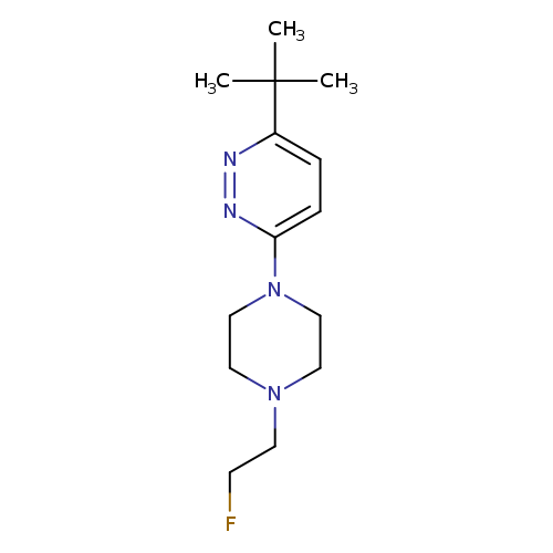 3-tert-butyl-6-[4-(2-fluoroethyl)piperazin-1-yl]pyridazine