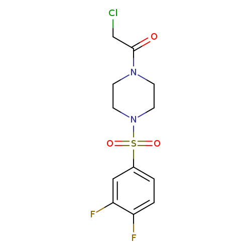 2-chloro-1-[4-(3,4-difluorobenzenesulfonyl)piperazin-1-yl]ethan-1-one