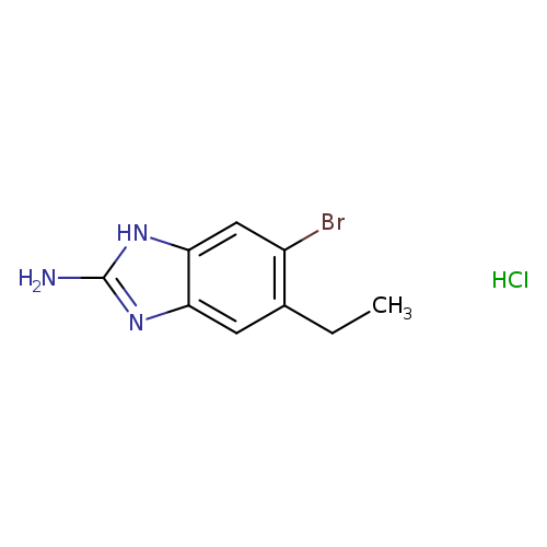 6-bromo-5-ethyl-1H-1,3-benzodiazol-2-aminehydrochloride