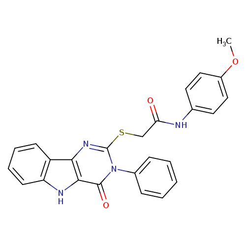 N-(4-methoxyphenyl)-2-({4-oxo-3-phenyl-3H,4H,5H-pyrimido[5,4-b]indol-2-yl}sulfanyl)acetamide
