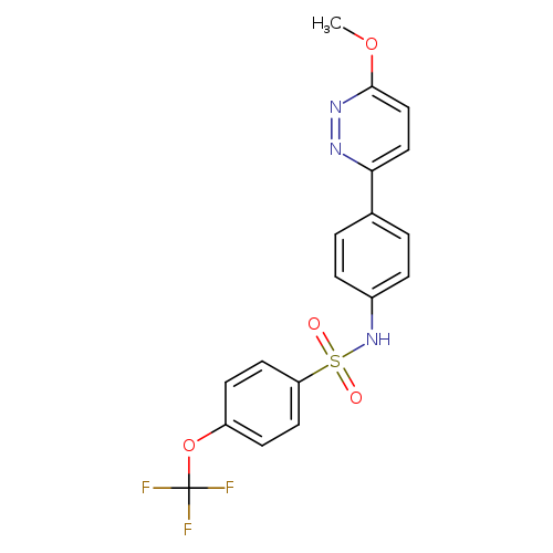 N-[4-(6-methoxypyridazin-3-yl)phenyl]-4-(trifluoromethoxy)benzene-1-sulfonamide
