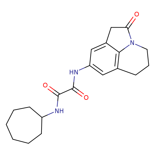 N'-cycloheptyl-N-{2-oxo-1-azatricyclo[6.3.1.0^{4,12}]dodeca-4,6,8(12)-trien-6-yl}ethanediamide