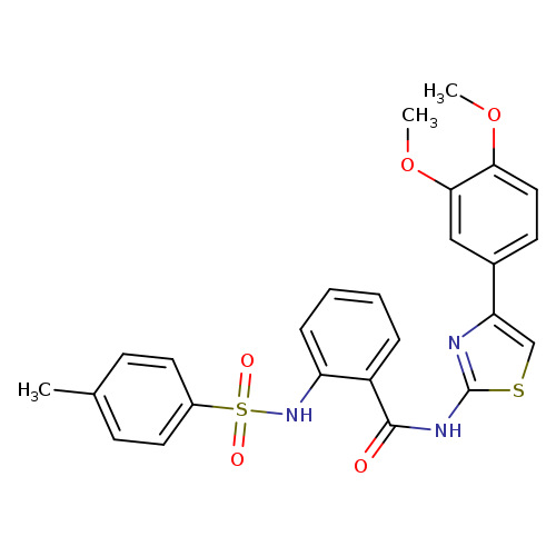 N-[4-(3,4-dimethoxyphenyl)-1,3-thiazol-2-yl]-2-(4-methylbenzenesulfonamido)benzamide