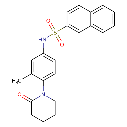 N-[3-methyl-4-(2-oxopiperidin-1-yl)phenyl]naphthalene-2-sulfonamide