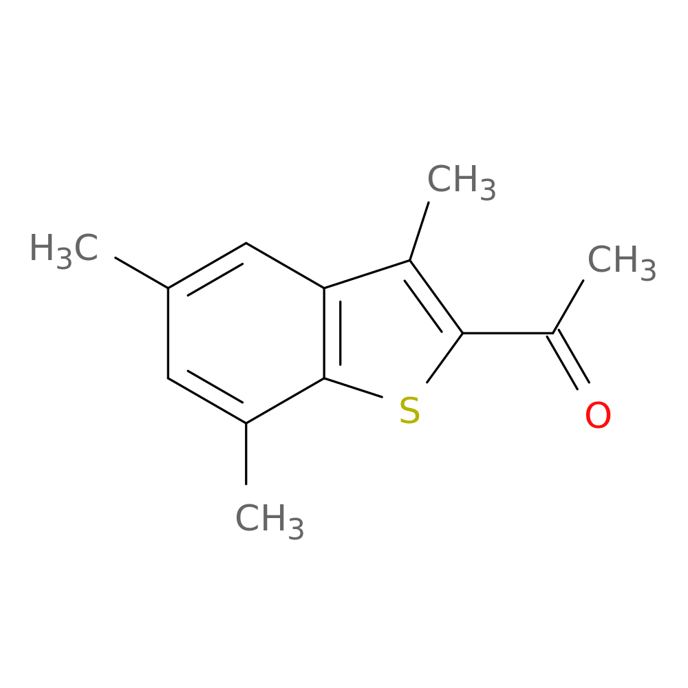 1-(3,5,7-trimethyl-1-benzothiophen-2-yl)ethan-1-one