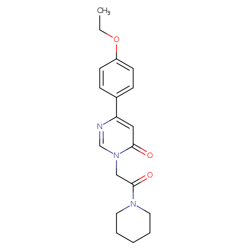6-(4-ethoxyphenyl)-3-[2-oxo-2-(piperidin-1-yl)ethyl]-3,4-dihydropyrimidin-4-one