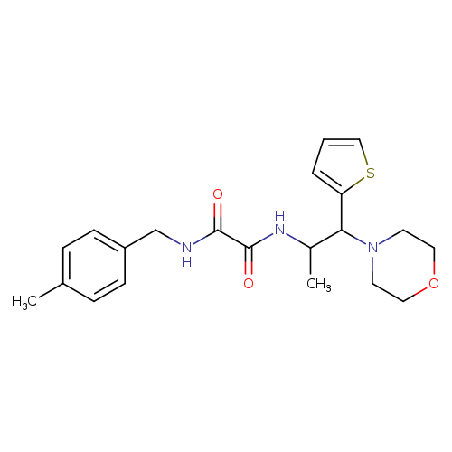 N'-[(4-methylphenyl)methyl]-N-[1-(morpholin-4-yl)-1-(thiophen-2-yl)propan-2-yl]ethanediamide