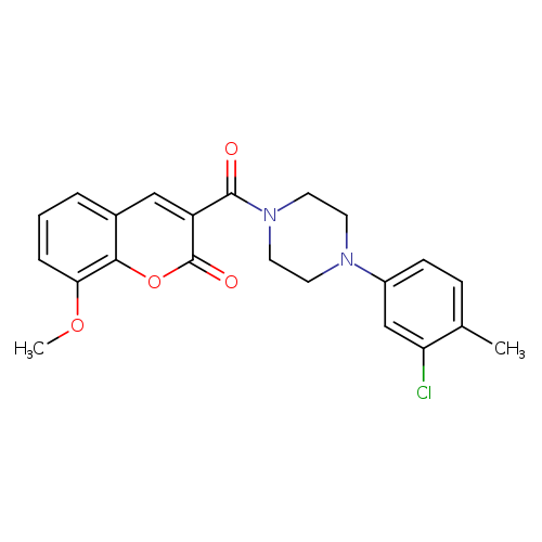 3-[4-(3-chloro-4-methylphenyl)piperazine-1-carbonyl]-8-methoxy-2H-chromen-2-one
