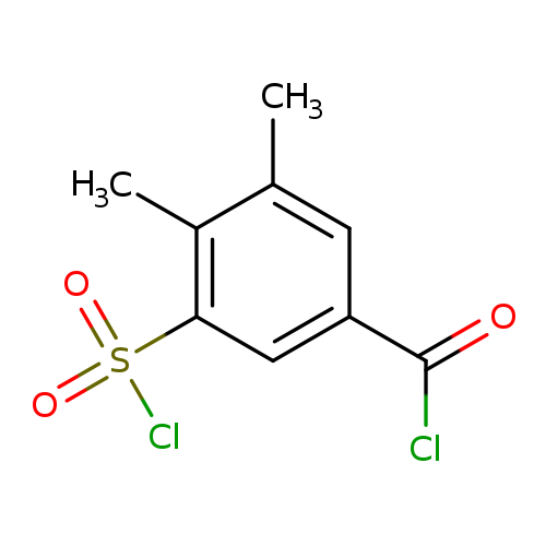 3-(chlorosulfonyl)-4,5-dimethylbenzoyl chloride