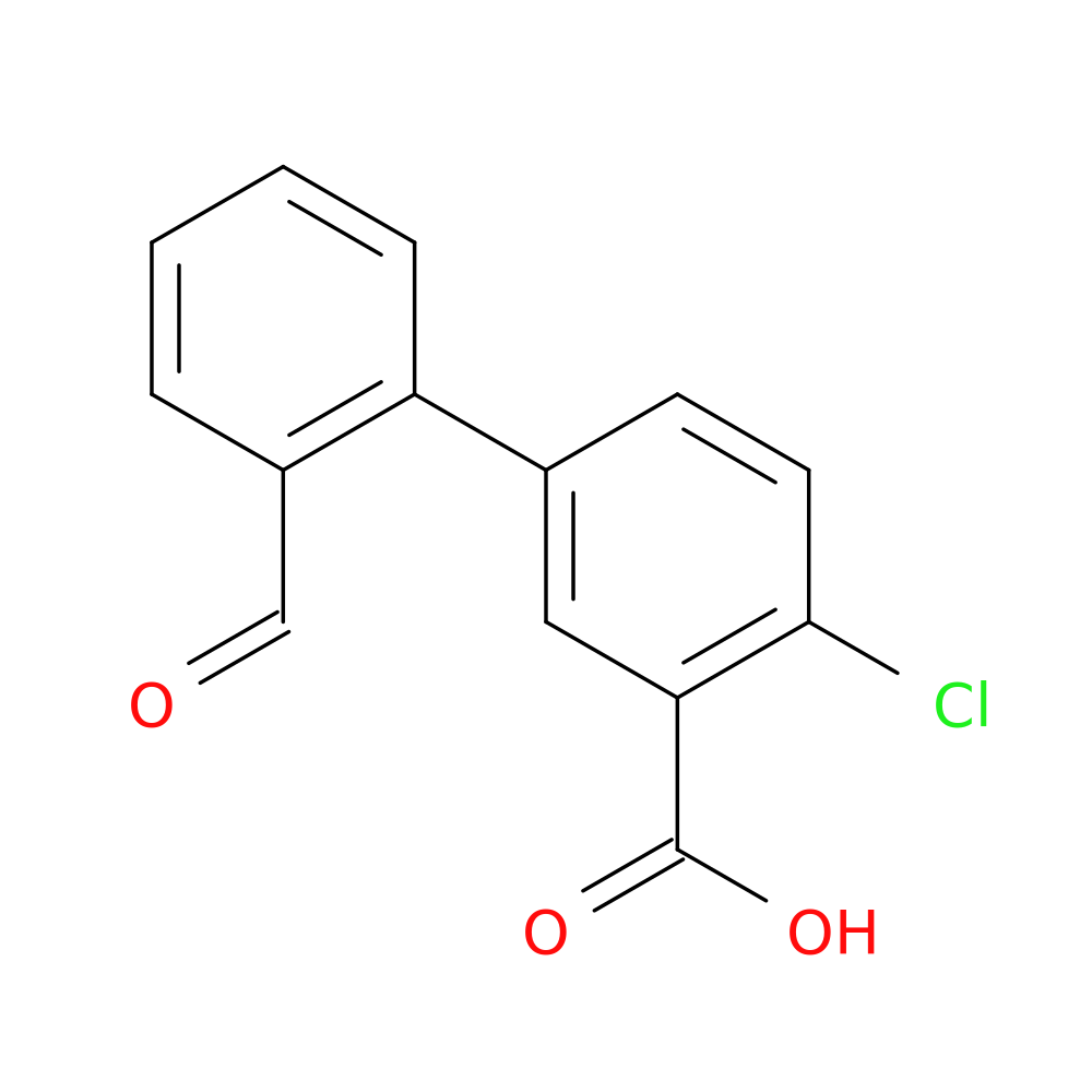 2-Chloro-5-(2-formylphenyl)benzoic acid